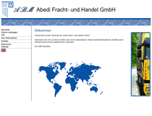 Tablet Screenshot of abedi-spedition.de